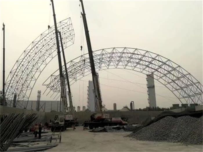 福建壶关商混站料仓网架