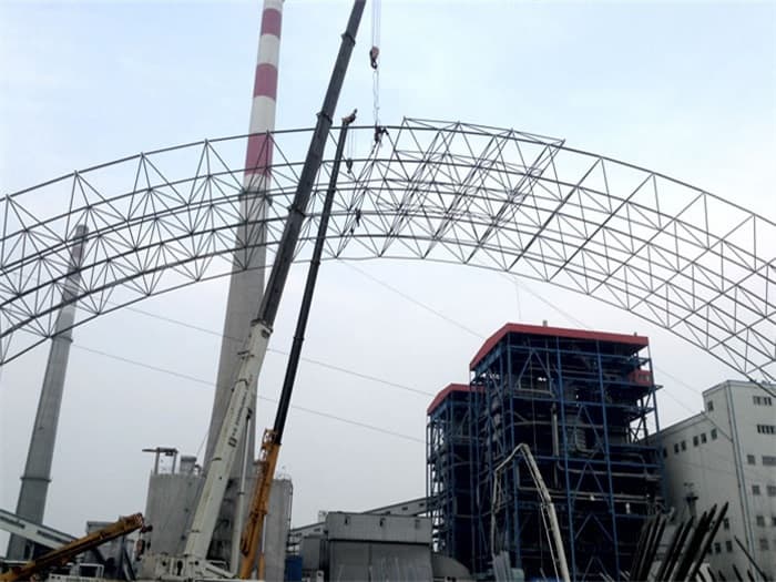 福建壶关商混站料仓网架