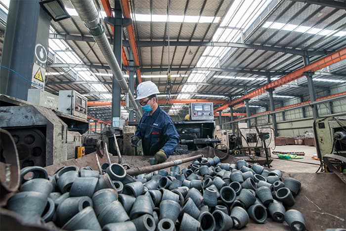 福建网架配件-锥头加工车间